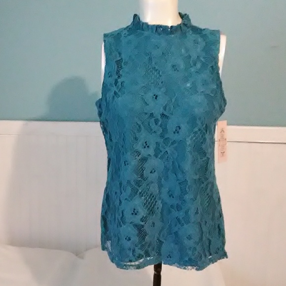 Nanette Lepore Tops - FINALSALE NWT Nanette Lepore Lace Tank Top. Size S